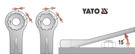 klucze płasko-oczkowe yato